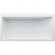 Baignoire KARTELL 1700 x 860 mm avec éclairage LED dans le trop-plein blanc LAUFEN