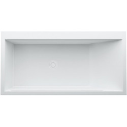 Baignoire KARTELL 1700 x 860 mm avec éclairage LED dans le trop-plein blanc LAUFEN