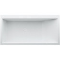 Baignoire KARTELL 1700 x 860 mm avec éclairage LED dans le trop-plein blanc LAUFEN