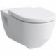 WC suspendu LAUFEN PRO, sans bride, à fond creux, projection 70 cm, blanc LAUFEN