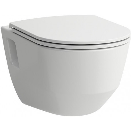 WC suspendu LAUFEN PRO, sans bride, à fond creux blanc LAUFEN