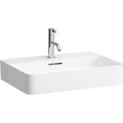 Lavabo VAL 600 x 420 mm avec trop-plein, version 1 trou robinet blanc LAUFEN