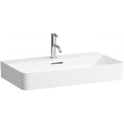 Lavabo VAL 750 x 420 mm avec trop-plein, version 1 trou robinet blanc LCC LAUFEN