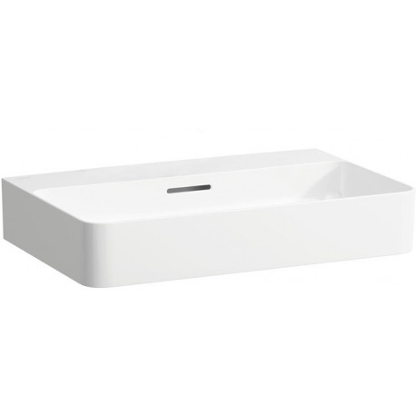 Vasque à poser VAL 650 x 420 mm avec trop-plein, sans trou pour robinetterie blanc LAUFEN