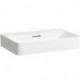 Vasque à poser VAL 650 x 420 mm avec trop-plein, sans trou pour robinet blanc LCC LAUFEN