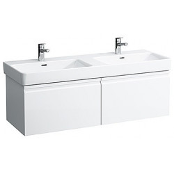 Meuble sous-vasque LAUFEN PRO S 1260 x 450 x 390 mm 2 tiroirs et 2 tiroirs intérieurs chêne clair LAUFEN