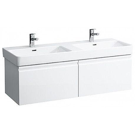 Meuble sous-vasque LAUFEN PRO S 1260 x 450 x 390 mm 2 tiroirs et 2 tiroirs intérieurs chêne clair LAUFEN