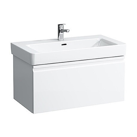 Meuble sous-vasque LAUFEN PRO S 810 x 390 x 450 mm 1 tiroir et tiroir intérieur graphite LAUFEN