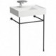 KARTELL porte-serviettes pour lavabo 600 mm noir mat LAUFEN