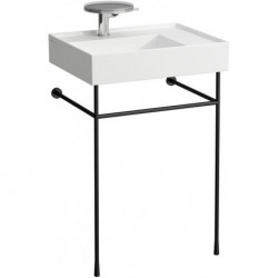KARTELL porte-serviettes pour lavabo 600 mm noir mat LAUFEN
