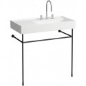 Cadre porte-serviettes KARTELL pour lavabo 900 mm noir mat LAUFEN