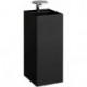 Lavabo KARTELL 375 x 435 x 900 mm, sur pied sans trop-plein, 2 trous pour robinetterie en noir LAUFEN