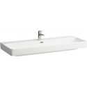 Lavabo LAUFEN PRO S 1200 x 460 mm avec trop-plein, 1 trou robinetterie à droite et 1 LCC LAUFEN blanc
