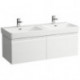 Meuble sous-vasque LAUFEN PRO S 1160 x 395 x 450 mm 2 tiroirs, chêne clair LAUFEN