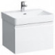 Meuble sous-vasque LAUFEN PRO S 570 x 390 x 450 mm 1 tiroir et tiroir intérieur LAUFEN blanc brillant