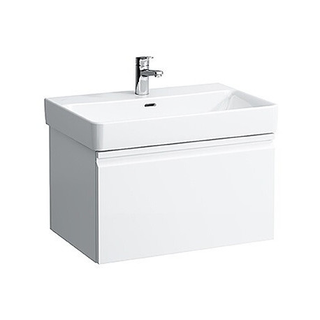 Meuble sous-vasque LAUFEN PRO S 665 x 390 x 450 mm 1 tiroir et tiroir intérieur LAUFEN blanc brillant
