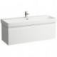 Meuble sous-vasque LAUFEN PRO S 1160 x 395 x 450 mm 1 tiroir blanc brillant LAUFEN