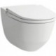 WC CLEANET RIVA à fond plat, 4,5 / 3 litres, sans bride, 35 blanc LCC LAUFEN