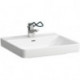 Lavabo PRO LIBERTY 600 x 550 mm, sans obstacle sans trou pour robinet, avec trop-plein blanc LAUFEN