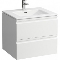 Lavabo LAUFEN PRO S avec meuble sous-vasque, 600 x 500 mm 2 tiroirs LAUFEN blanc brillant