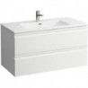 Lavabo LAUFEN PRO S avec meuble sous-vasque, 1000 x 500 mm, 2 tiroirs LAUFEN graphite