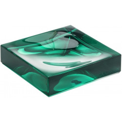 Porte-savon KARTELL BOXY 105 x 105 x 25 mm vert émeraude LAUFEN