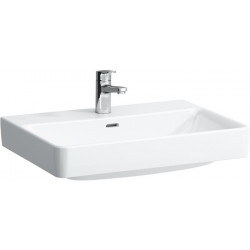 Vasque à poser LAUFEN PRO S 650 x 465 mm avec trop-plein, version 3 trous robinet blanc LCC LAUFEN