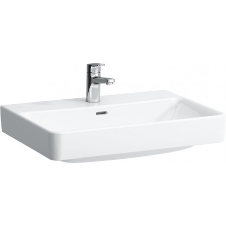 Vasque à poser LAUFEN PRO S 650 x 465 mm avec trop-plein, version 3 trous robinet blanc LCC LAUFEN