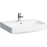 Vasque à poser LAUFEN PRO S 650 x 465 mm avec trop-plein, version 3 trous robinet blanc LCC LAUFEN