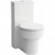 WC sur pied combiné VAL à fond creux, sans bride, pour réservoir blanc LAUFEN