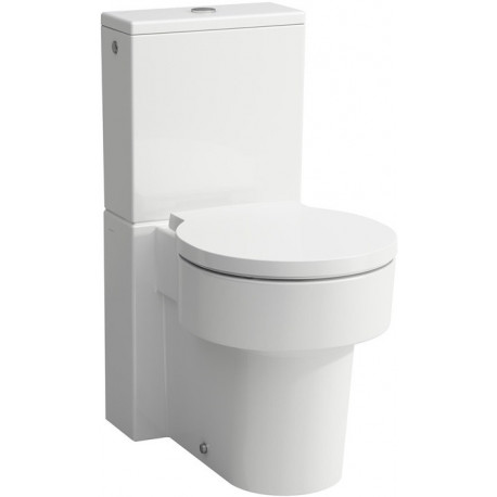 WC sur pied combiné VAL à fond creux, sans bride, pour réservoir blanc LAUFEN