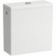 Réservoir KARTELL double chasse d'eau, kit de raccordement mural en blanc LAUFEN