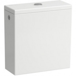 Réservoir KARTELL double chasse d'eau, kit de raccordement mural en blanc LAUFEN
