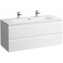 LAUFEN PRO S lavabo avec meuble sous-vasque, 2 tiroirs, 2 trous pour robinetterie, LAUFEN blanc brillant