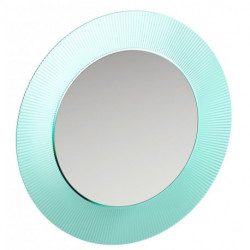 Miroir KARTELL 780 x 780 mm, avec éclairage LED vert émeraude LAUFEN
