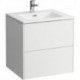 Lavabo PRO S BASE avec meuble sous-vasque, 2 tiroirs, blanc perle LAUFEN