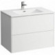 Lavabo PRO S BASE avec meuble sous-vasque, 2 tiroirs, blanc perle LAUFEN