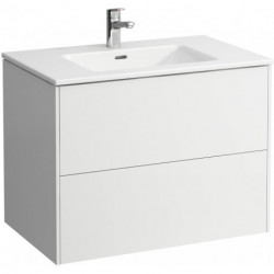 Lavabo PRO S BASE avec meuble sous-vasque, 2 tiroirs, gris signalisation LAUFEN