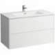 Lavabo PRO S BASE avec meuble sous-vasque, 2 tiroirs, blanc perle LAUFEN