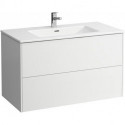 Lavabo PRO S BASE avec meuble sous-vasque, 2 tiroirs, blanc perle LAUFEN