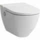 WC CLEANET NAVIA à fond creux, 4,5 / 3 l, sans bride, 370 x blanc LCC LAUFEN