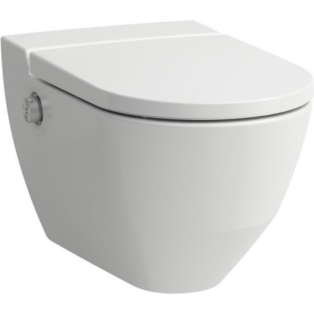 WC CLEANET NAVIA à fond creux, 4,5 / 3 l, sans bride, 370 x blanc LCC LAUFEN