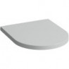 Abattant WC KARTELL avec couvercle, amovible, gris mat LAUFEN