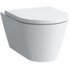 WC suspendu KARTELL sans bride, à fond creux blanc LCC LAUFEN
