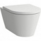 WC suspendu KARTELL sans bride, vasque à fond blanc mat LAUFEN
