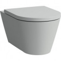 WC suspendu KARTELL, sans bride, lavable gris LAUFEN