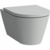 WC suspendu KARTELL, sans bride, lavable gris LAUFEN