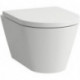 WC suspendu KARTELL COMPACT sans bride, vasque blanc LCC LAUFEN
