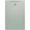 Receveur de douche LAUFEN PRO, rectangulaire, écoulement sur le petit côté 1200 x 800 x 33 mm, gris clair LAUFEN