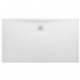 Receveur de douche LAUFEN PRO rectangulaire, bonde côté long 1400 x 800 x 30 mm blanc mat LAUFEN